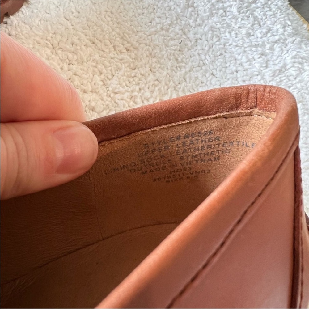 Madewell Brown Leather Lug Sole Penny Loafers - Picture 6 of 15